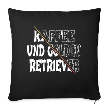 kaffeetrinker humor weihnachten witzig statement - Sofakissenbezug 45 x 45 cm - Schwarz - Vorne