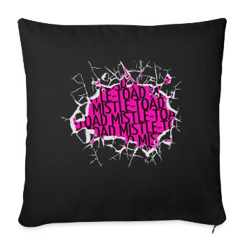 Dinosaur Fan Fun Awesome Bodybuilder - Sofa pillowcase 17,3'' x 17,3'' (45 x 45 cm) - black - Front