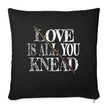 Dino Bedroom Birthday Present Idea Dork Present - Sofa pillowcase 17,3'' x 17,3'' (45 x 45 cm) - black - Front