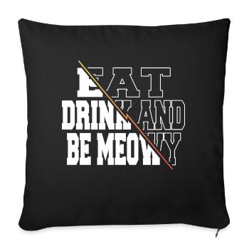 Dino Dinosaurs Comic Fun Present Dinosaur Lover - Sofa pillowcase 17,3'' x 17,3'' (45 x 45 cm) - black - Front