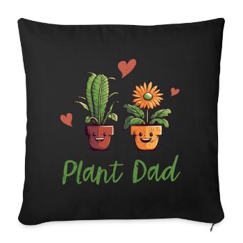 A garden lover's delight - Sofa pillowcase 17,3'' x 17,3'' (45 x 45 cm) - black - Front