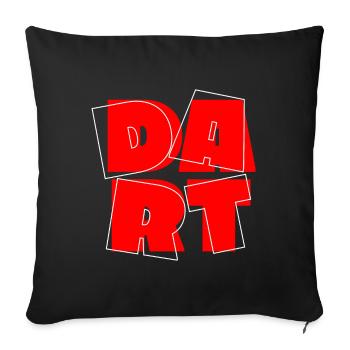 Jeu de fléchettes Dart Dart King 180 Bullseye - Housse de coussin décorative 45 x 45 cm - noir - Devant