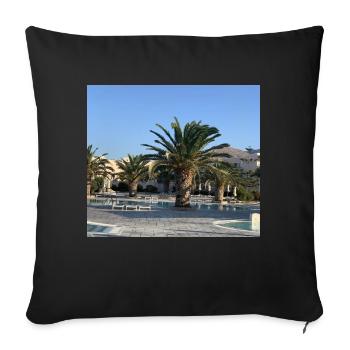 Palme - Sofakissenbezug 45 x 45 cm - Schwarz - Vorne