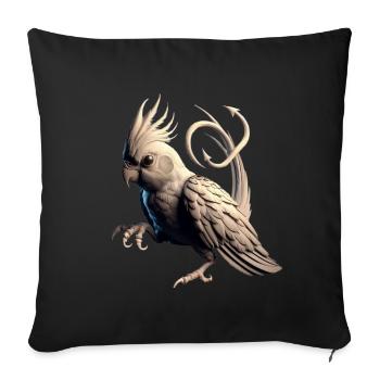 Devil Nymph (03) - Sofa pillowcase 17,3'' x 17,3'' (45 x 45 cm) - black - Front