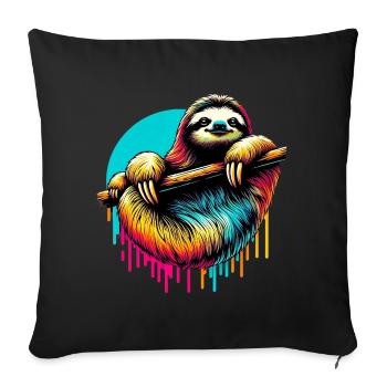 Paresse - Housse de coussin décorative 45 x 45 cm - noir - Devant