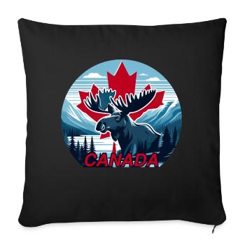 Canada 14 - Sofa pillowcase 17,3'' x 17,3'' (45 x 45 cm) - black - Front