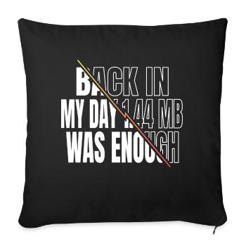 gift informatics nurse girl jokes - Sofakissenbezug 45 x 45 cm - Schwarz - Vorne