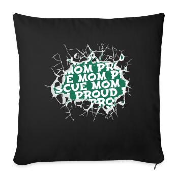cool present idea animal rights activism jokes - Sofa pillowcase 17,3'' x 17,3'' (45 x 45 cm) - black - Front