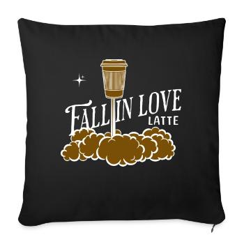Coffee Latte Lover Caffeine Brewing Tea Espresso - Sofakissenbezug 45 x 45 cm - Schwarz - Vorne