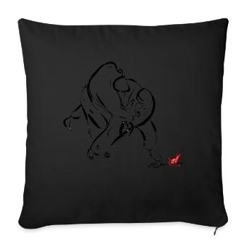 TAI OTOSHI - Sofa pillowcase 17,3'' x 17,3'' (45 x 45 cm) - black - Front
