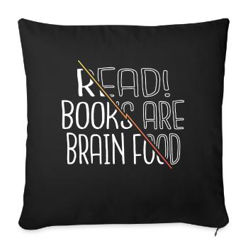 Humour Blagues Dictons Drôles Livre Dragon Dictons - Housse de coussin décorative 45 x 45 cm - noir - Devant