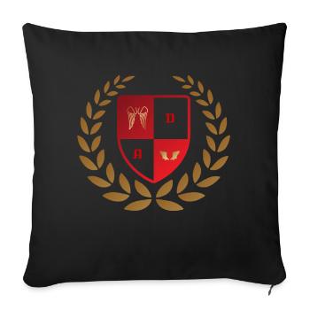 Ange et Demon - Housse de coussin décorative 45 x 45 cm - noir - Devant