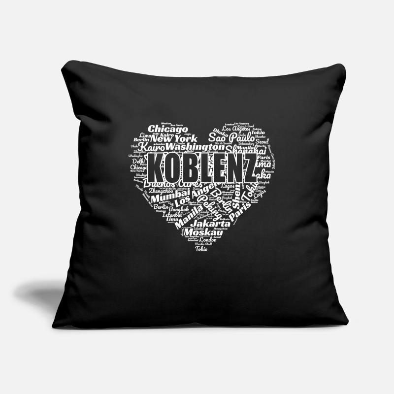 COBLENCE Housse de coussin décorative 45 x 45 cm