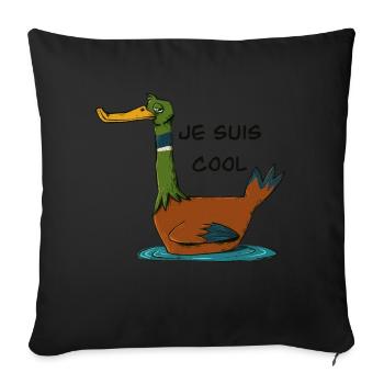 Je suis cool - Housse de coussin décorative 45 x 45 cm - noir - Devant