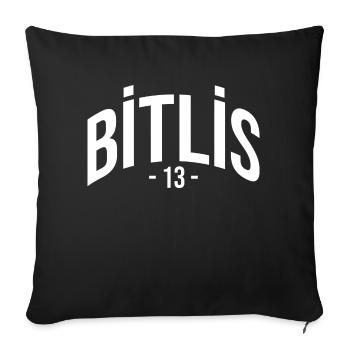 Bitlis 13 Turquie Vacances Turk Türkiye Cadeau - Housse de coussin décorative 45 x 45 cm - noir - Devant