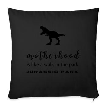 T-Shirt Motherhood Dino - Sofa pillowcase 17,3'' x 17,3'' (45 x 45 cm) - black - Front