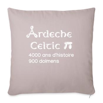Ardeche celtic 3 - Housse de coussin décorative 45 x 45 cm - taupe clair - Devant