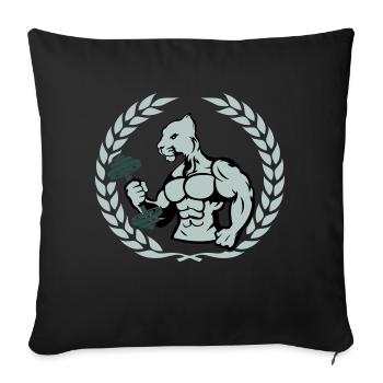 Carrossier Jaguar - Housse de coussin décorative 45 x 45 cm - noir - Devant
