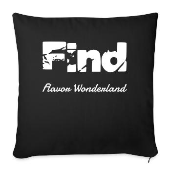 Cuisine magique Alchimie culinaire - Housse de coussin décorative 45 x 45 cm - noir - Devant