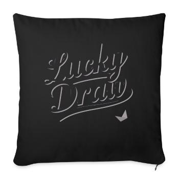 LUCKY DRAW - Sofa pillowcase 17,3'' x 17,3'' (45 x 45 cm) - black - Front