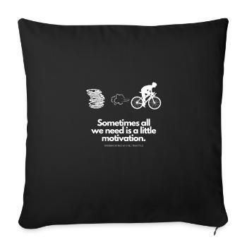 Motivation supplémentaire pour les cyclistes Rinse - Housse de coussin décorative 45 x 45 cm - noir - Devant