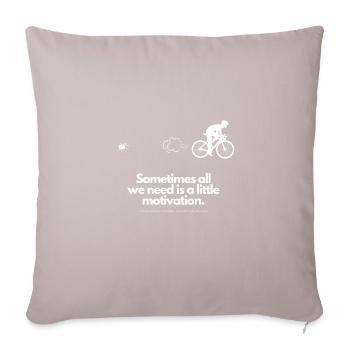 Motivation supplémentaire pour les cyclistes Spider - Housse de coussin décorative 45 x 45 cm - taupe clair - Devant