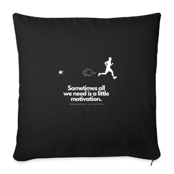 Motivation supplémentaire pour Runner Spider - Housse de coussin décorative 45 x 45 cm - noir - Devant
