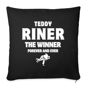 judo, judo fan, judo club - Sofa pillowcase 17,3'' x 17,3'' (45 x 45 cm) - black - Front
