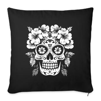 Costume - Dia de los muertos - Halloween - Sofa pillowcase 17,3'' x 17,3'' (45 x 45 cm) - black - Front