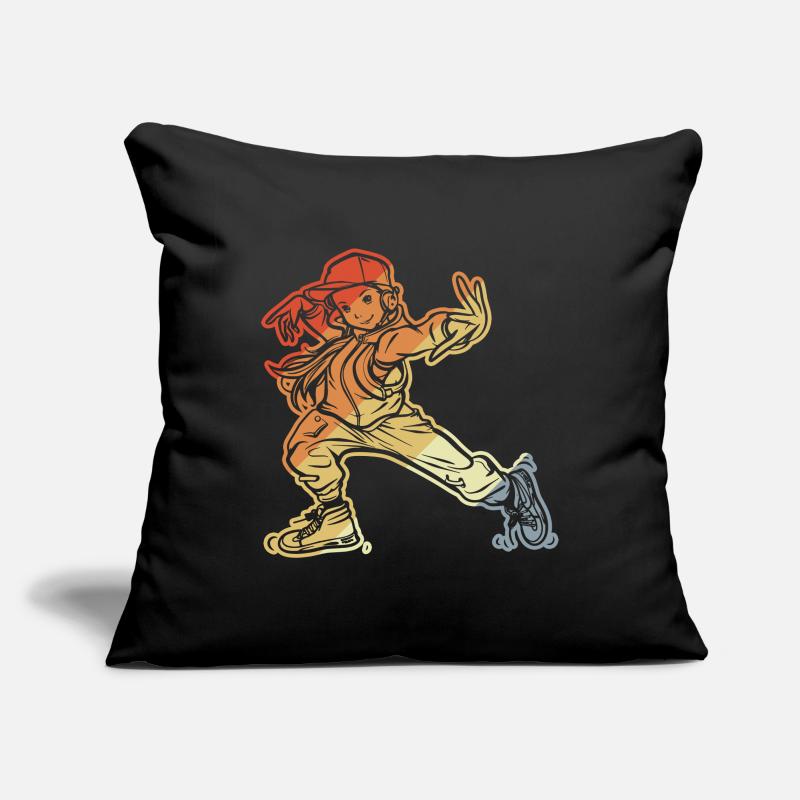 Fille de breakdance Housse de coussin décorative 45 x 45 cm