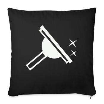 Window Cleaner - Sofa pillowcase 17,3'' x 17,3'' (45 x 45 cm) - black - Front