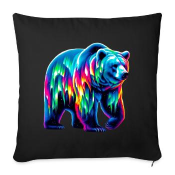 Ours - Housse de coussin décorative 45 x 45 cm - noir - Devant