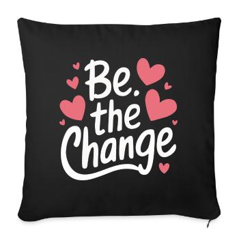Altruisme Don désintéressé Donner d’école - Housse de coussin décorative 45 x 45 cm - noir - Devant