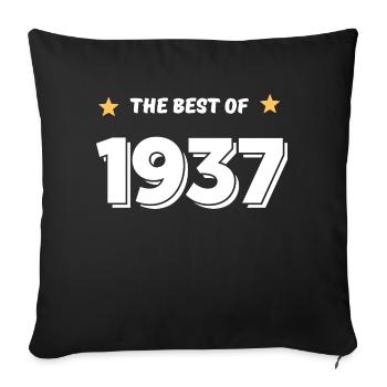 Best of 1937 - Sofa pillowcase 17,3'' x 17,3'' (45 x 45 cm) - black - Front