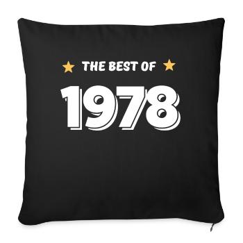 Best of 1978 - Sofa pillowcase 17,3'' x 17,3'' (45 x 45 cm) - black - Front