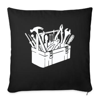 Tool Toolbox - Sofa pillowcase 17,3'' x 17,3'' (45 x 45 cm) - black - Front