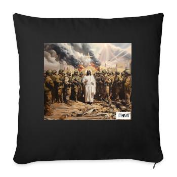 3ème guerre mondiale - Housse de coussin décorative 45 x 45 cm - noir - Devant