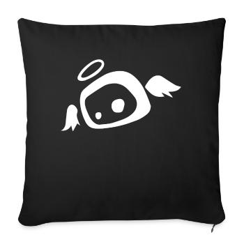 Angel SweetSow White - Sofa pillowcase 17,3'' x 17,3'' (45 x 45 cm) - black - Front