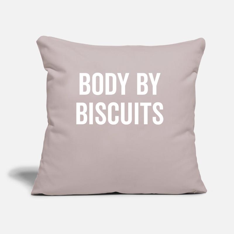 Corps par Biscuits Housse de coussin décorative 45 x 45 cm