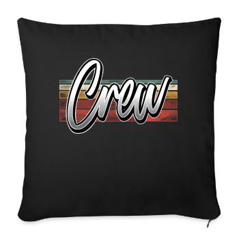 Crew - Sofakissenbezug 45 x 45 cm - Schwarz - Vorne