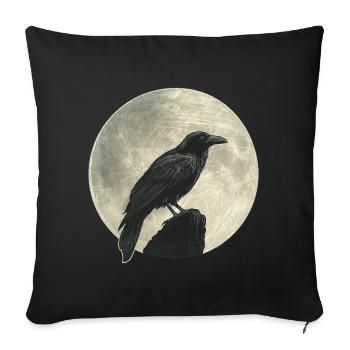 Raven - Sofa pillowcase 17,3'' x 17,3'' (45 x 45 cm) - black - Front