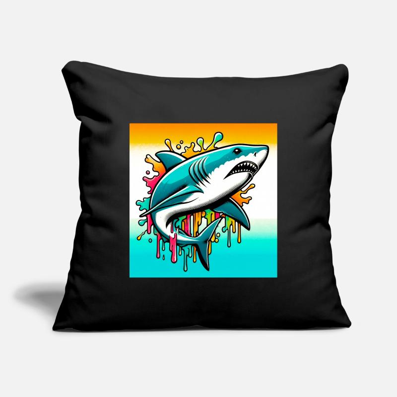 Requin Housse de coussin décorative 45 x 45 cm