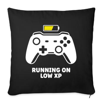 Running on Low XP Controller - Sofa pillowcase 17,3'' x 17,3'' (45 x 45 cm) - black - Front