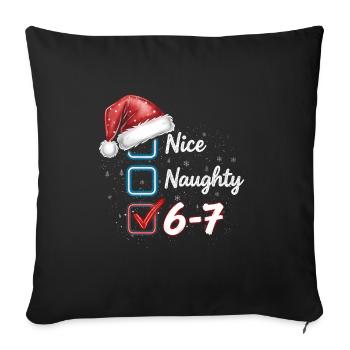 Nice Naughty 6-7  - Sofakissenbezug 45 x 45 cm - Schwarz - Vorne