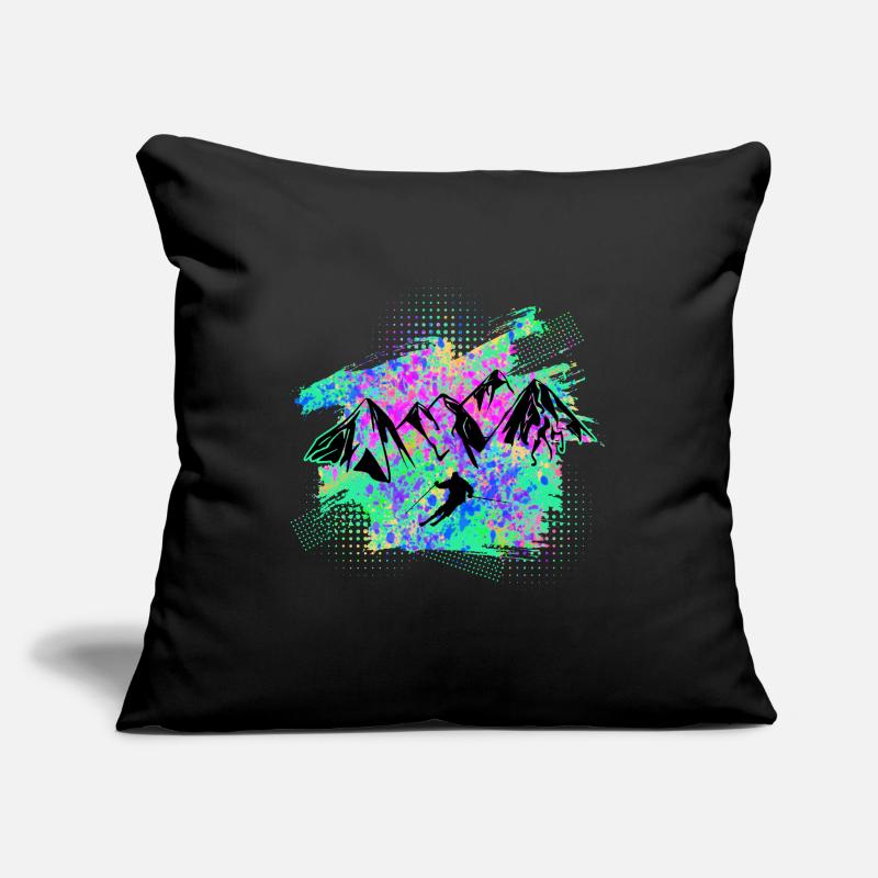 Skiing Sofa pillowcase 17,3'' x 17,3'' (45 x 45 cm)