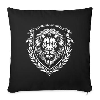 Leo Tribal - Sofa pillowcase 17,3'' x 17,3'' (45 x 45 cm) - black - Front