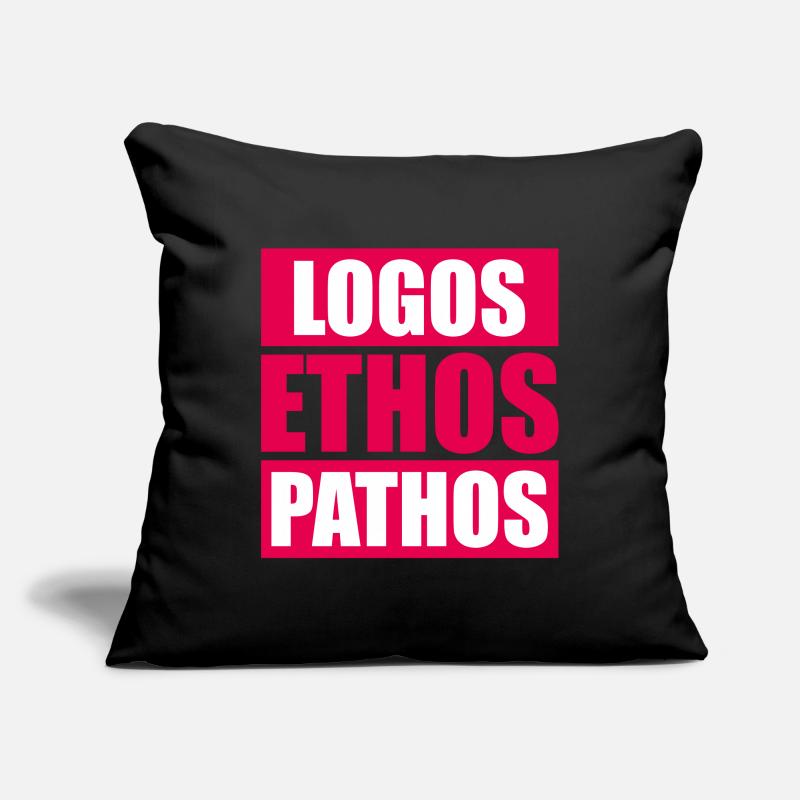 Logos Ethos Pathos Rhetoric Philosophy Student Sofa pillowcase 17,3'' x 17,3'' (45 x 45 cm)