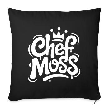 Chef Moss Graffiti Crown - Sofa pillowcase 17,3'' x 17,3'' (45 x 45 cm) - black - Front