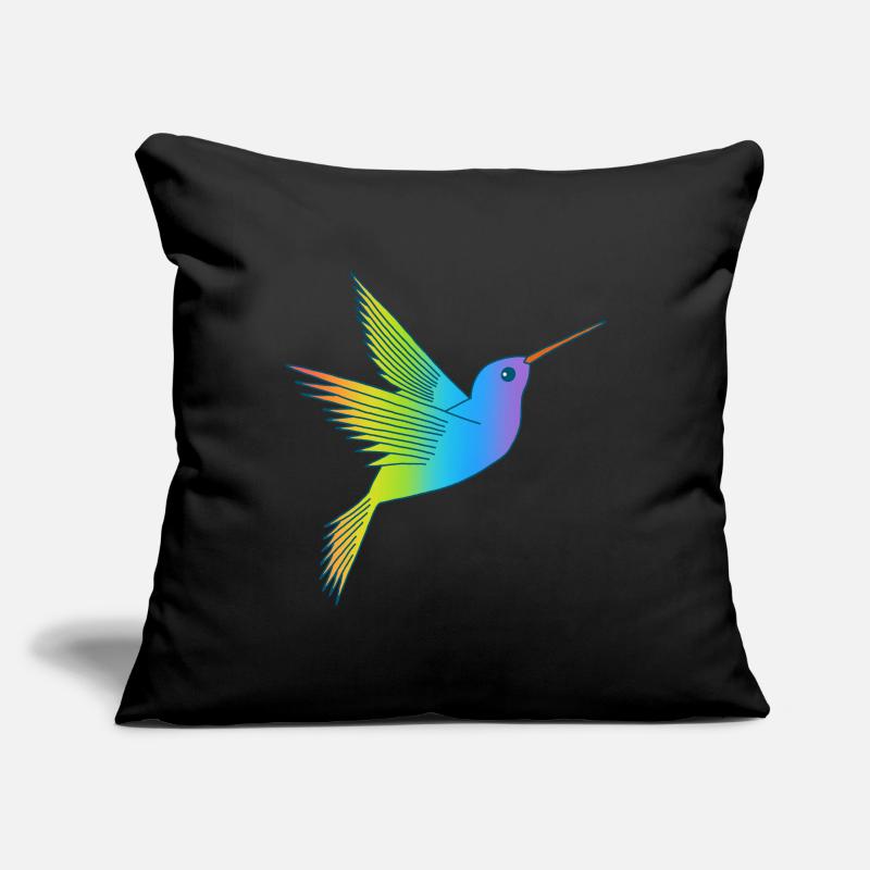 Rainbow bird Sofa pillowcase 17,3'' x 17,3'' (45 x 45 cm)