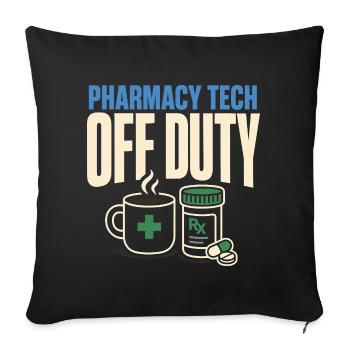 Apothekentechniker Pharmacy Tech Cpht Rx Geschenk - Sofakissenbezug 45 x 45 cm - Schwarz - Vorne